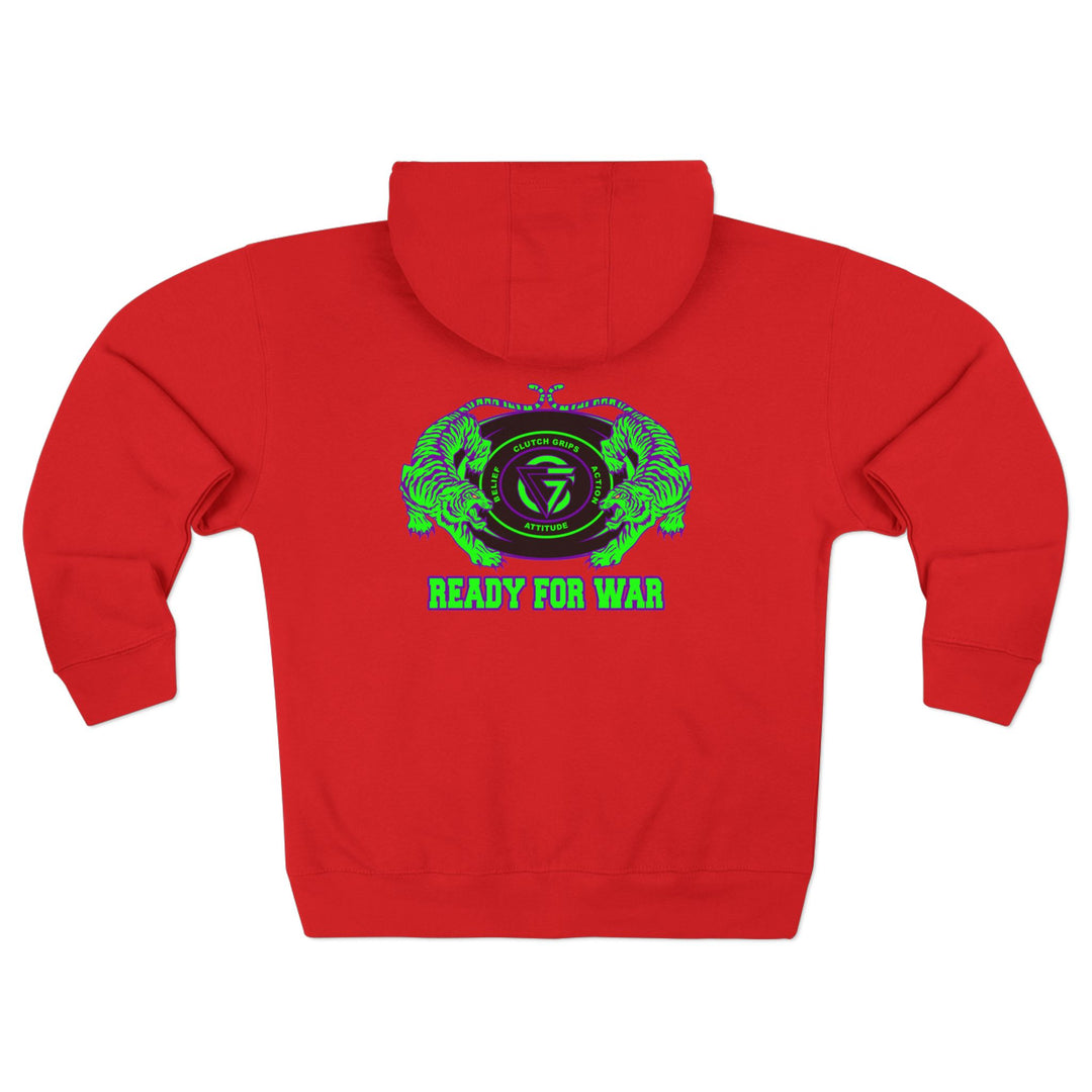 CG TIGER VS TIGER PURPLE GREEN /READY FOR WAR ZIP UP