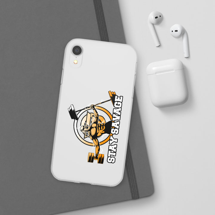 SPARTAN LIFT ORANGE WHITE PHONE CASE/STAY SAVAGE