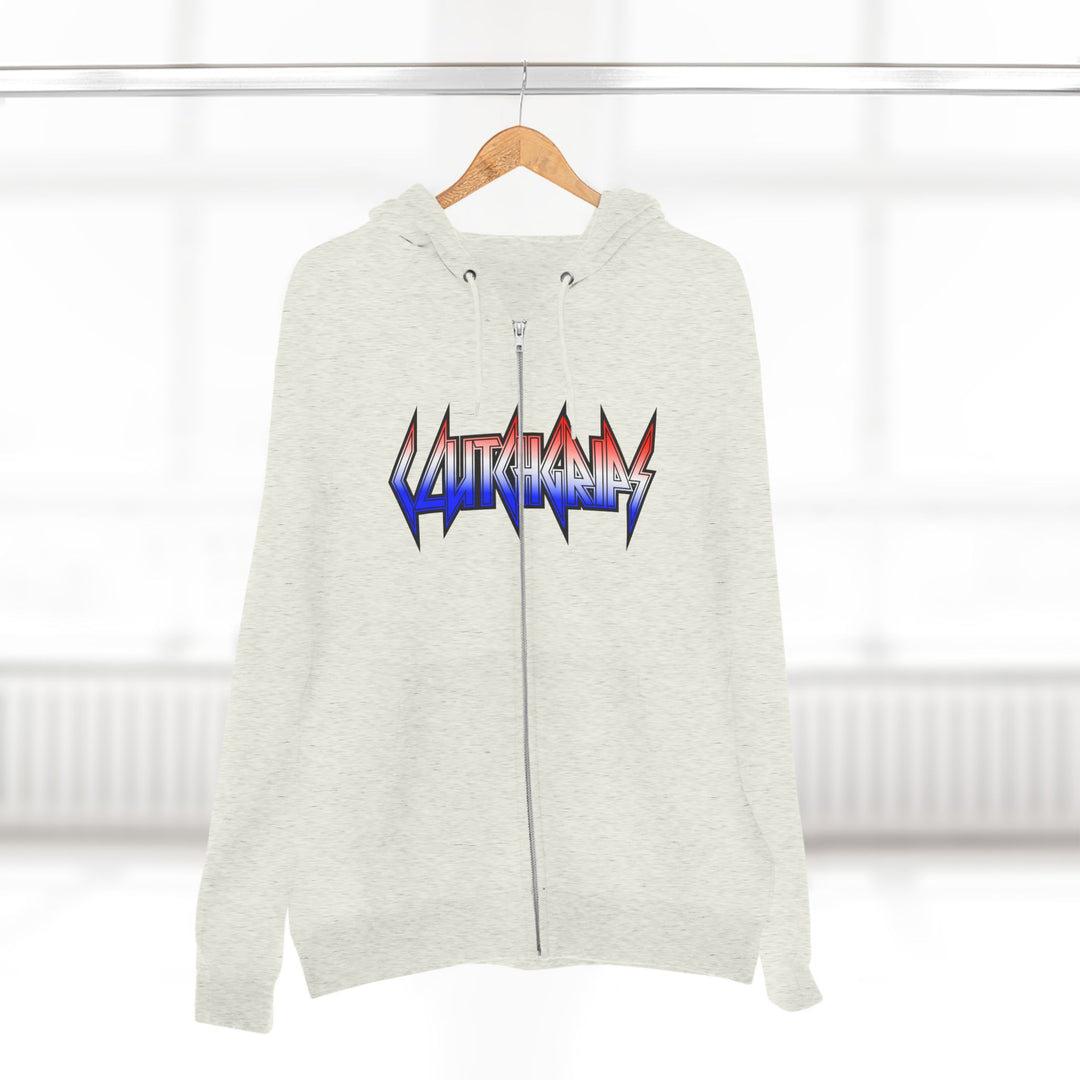 CG APE VS ZILLA 2ND FIGHTRED WHITE BLUE FADE /CONQUER ZIP UP