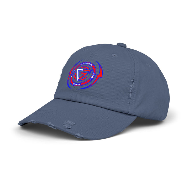 CG LOGO WITH LIGHTNING ARCHES RED WHITE BLUE /BELIEF ATTITUDE ACTION CAP