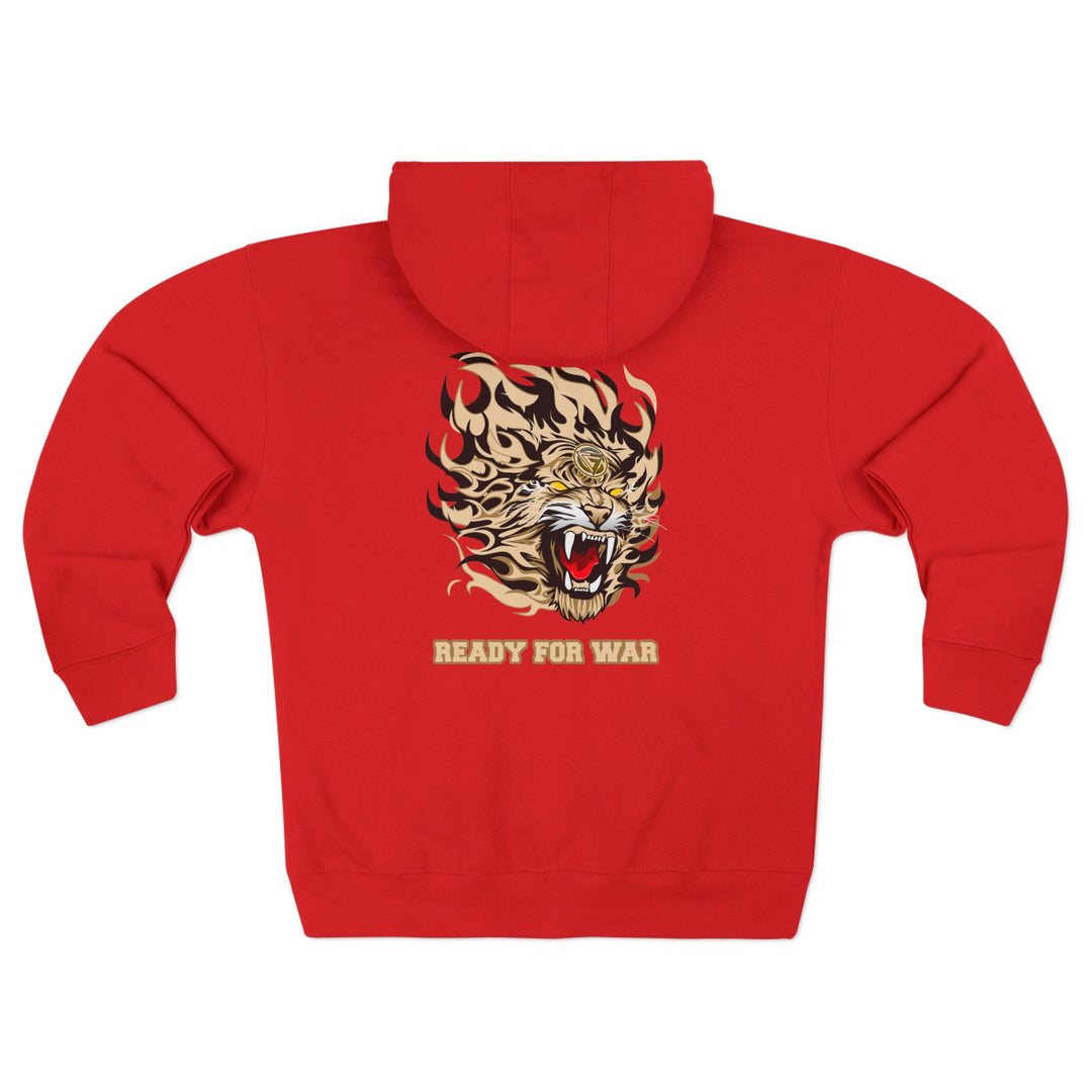 CG TIGER FLAME DESERT SAND /READY FOR WAR  ZIP UP