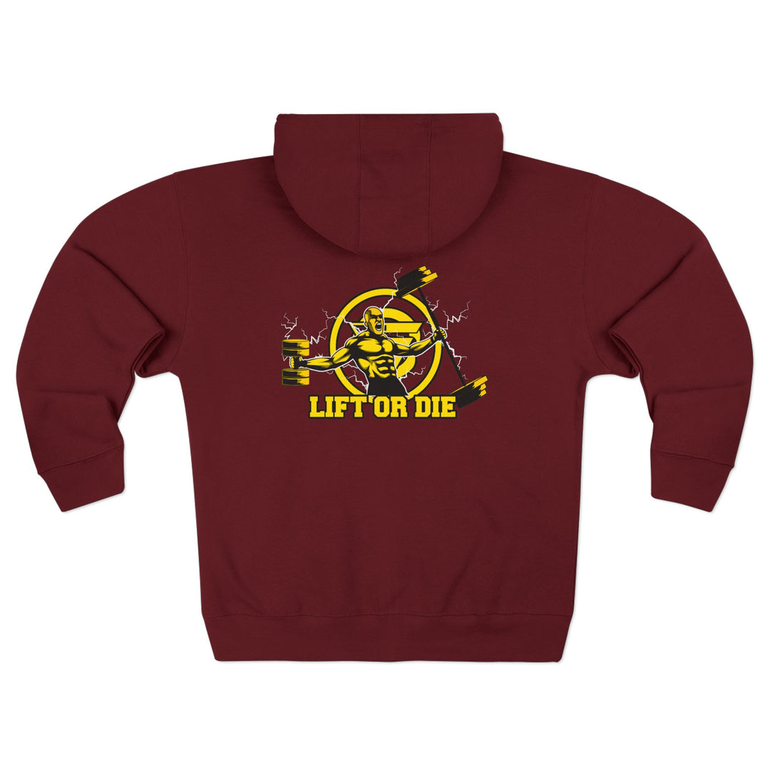 SPARTAN LIFT YELLOW BLACK/LIFT OR DIE ZIP UP