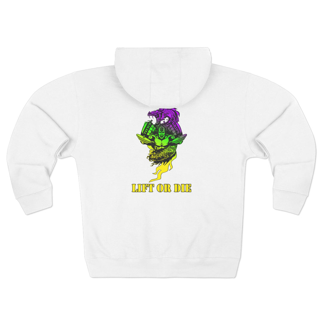 CG MAC SNAP DRAGON YELLOW GREEN PURPLE /LIFT OR DIE ZIP UP