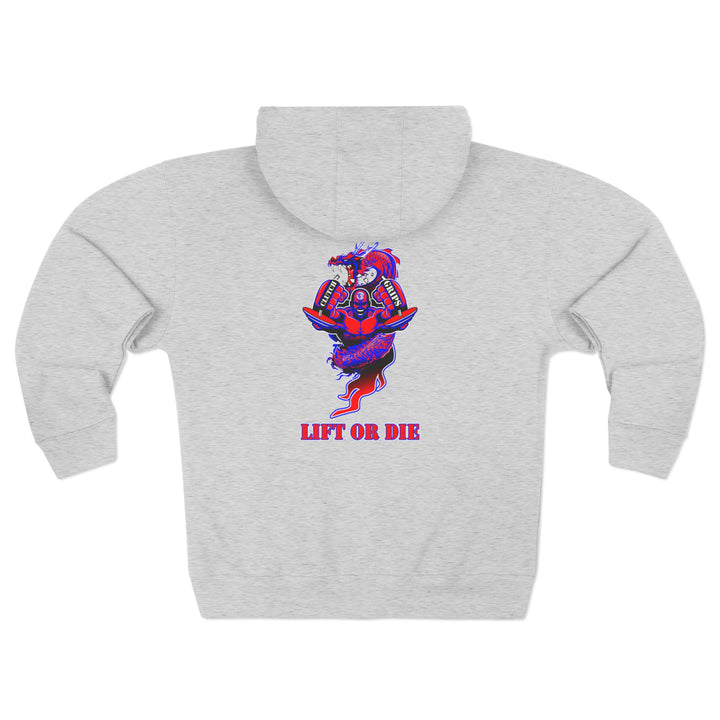 MAC DRAGON SNAP RED BLUE /LIFT OR DIE ZIP UP