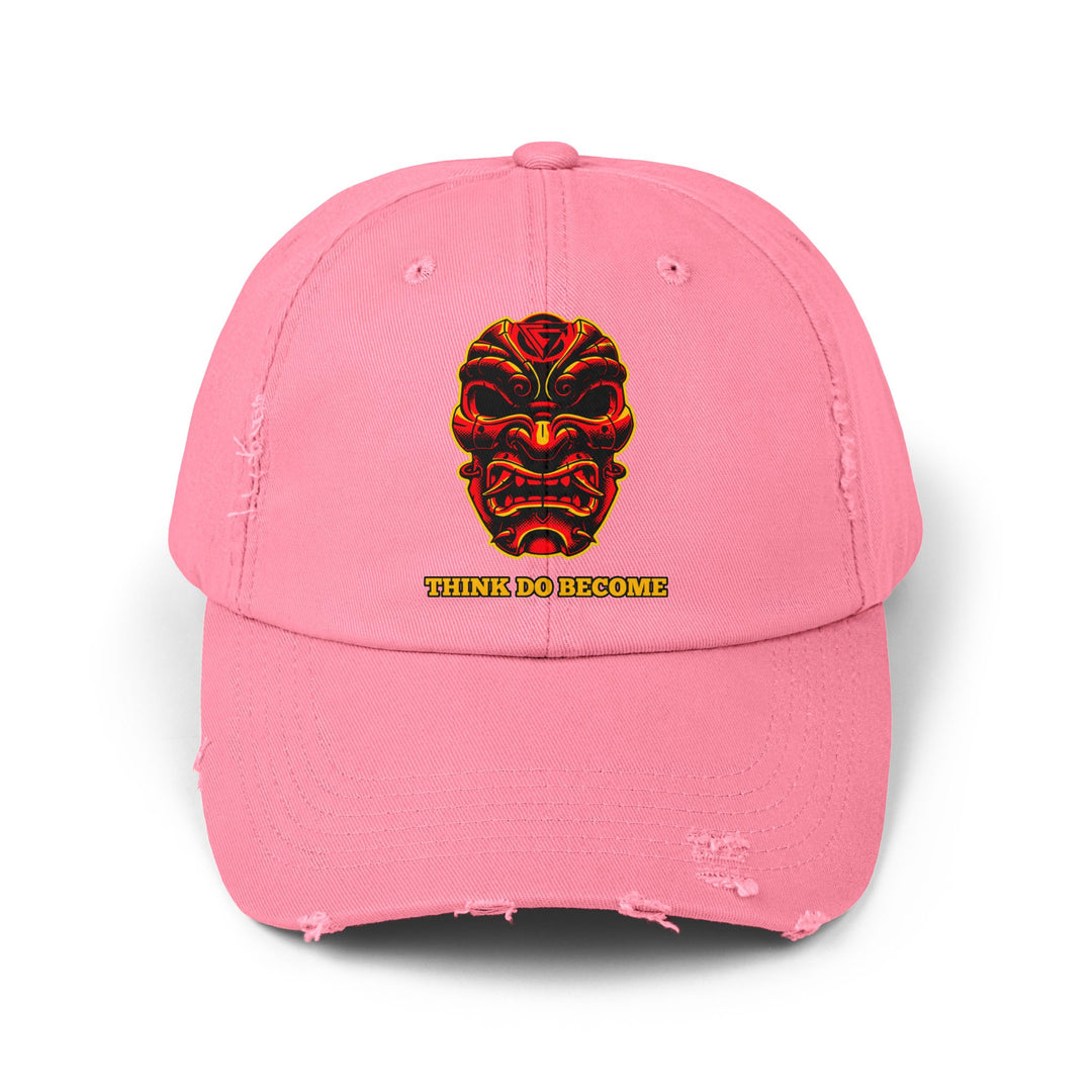 CG SAMURAI MASK RED BLACK GOLD /THINK DO BECOME CAP