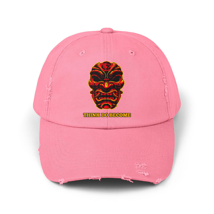 CG SAMURAI MASK RED BLACK GOLD /THINK DO BECOME CAP