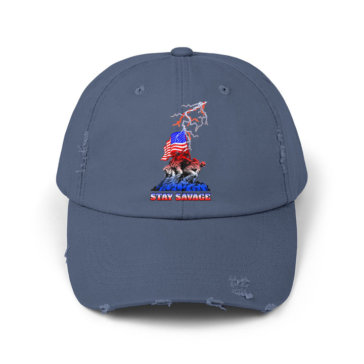 FREEDOM WARRIORS RED WHITE BLUE FADE /STAY SAVAGE CAP
