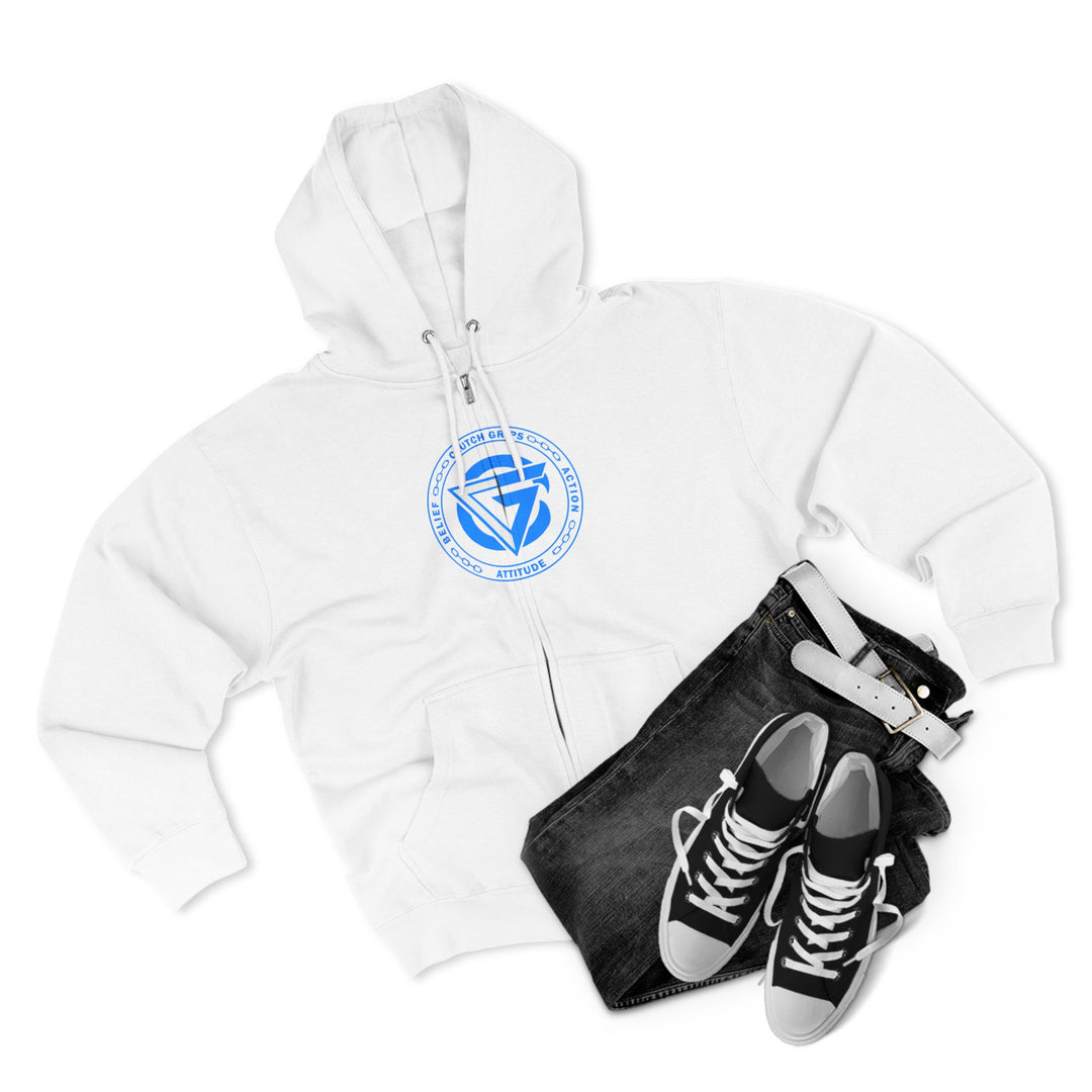 MAC SNAP DRAGON BLUE /LIFT OR DIE ZIP UP