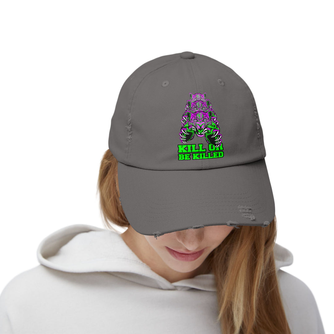 CG LEAPOARD PURPLE GREEN /KILL OR BE KILLED CAP
