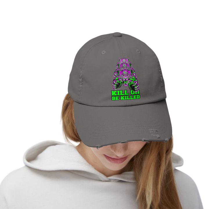 CG LEAPOARD PURPLE GREEN /KILL OR BE KILLED CAP