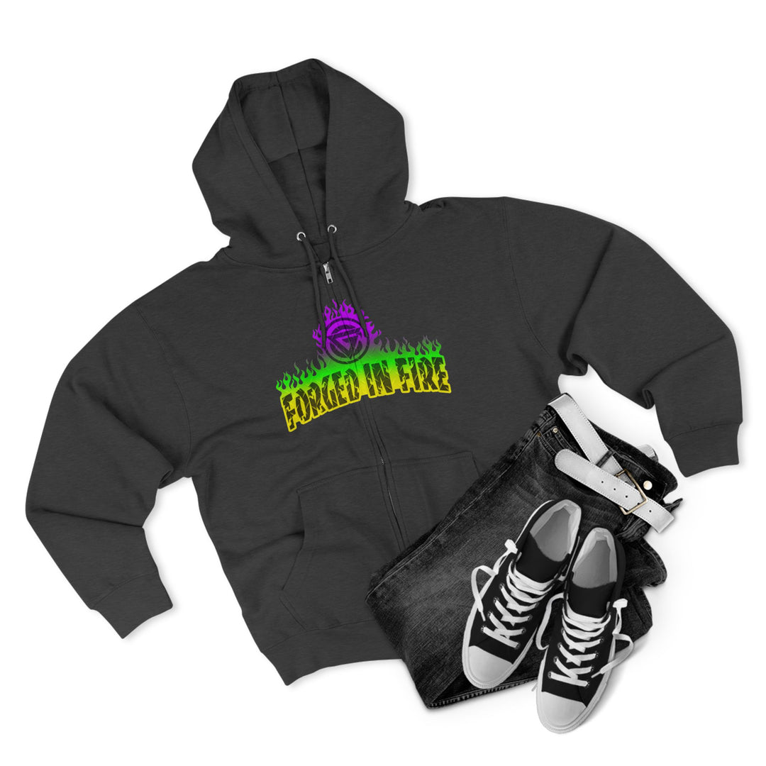 CG LIGHTNING KING YELLOW GREEN PURPLE /STAY SAVAGE ZIP UP