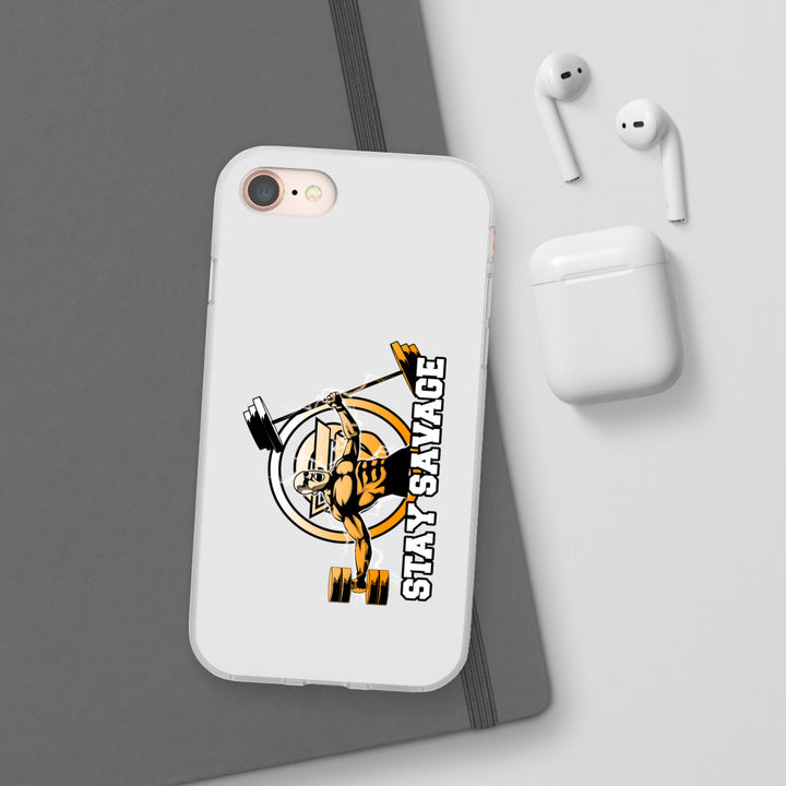 SPARTAN LIFT ORANGE WHITE PHONE CASE/STAY SAVAGE