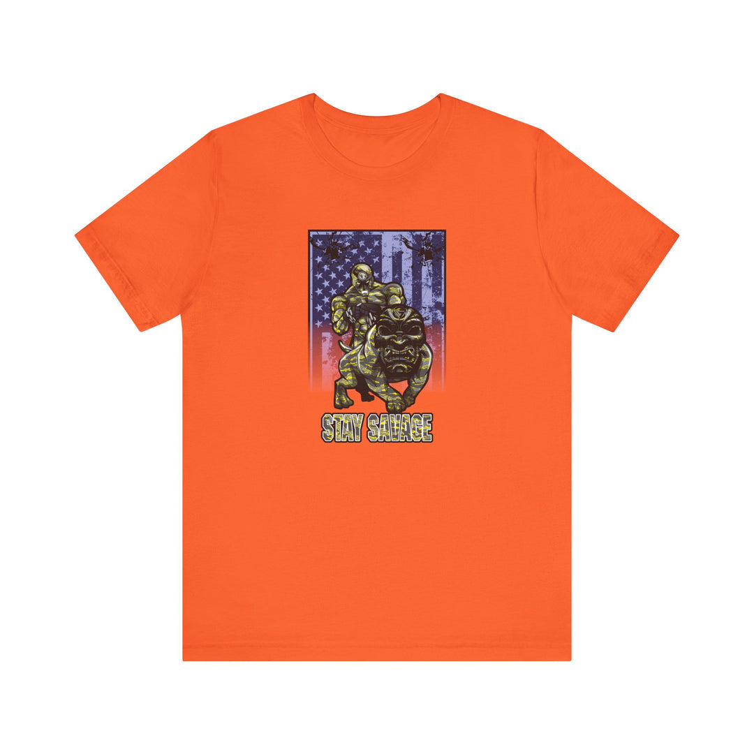 ANGRY DOG YELLOW CAMO FLAG/STAY SAVAGE