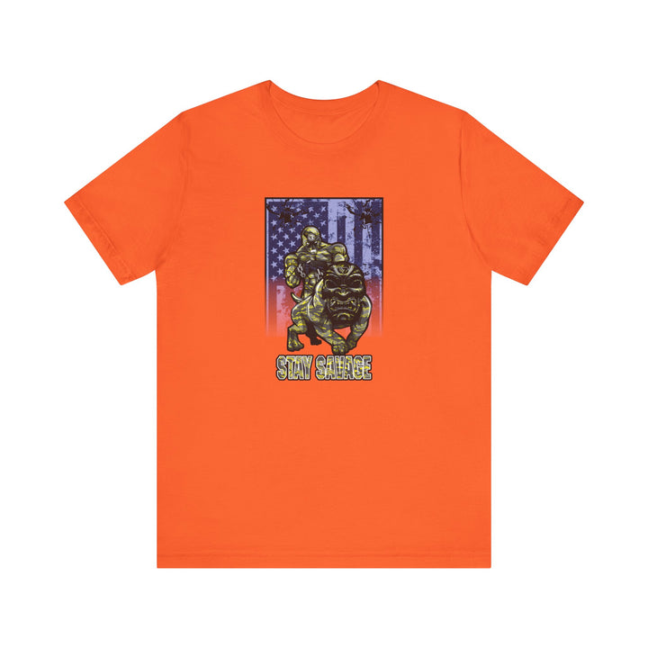 ANGRY DOG YELLOW CAMO FLAG/STAY SAVAGE