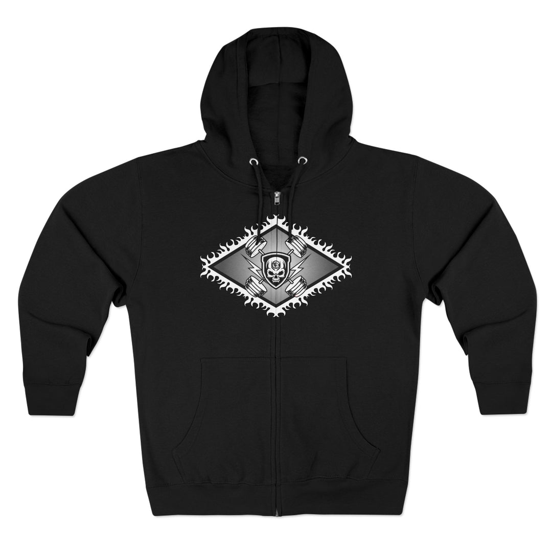 WICKED VIPER BLACK WHITE /LIFT OR DIE ZIP UP