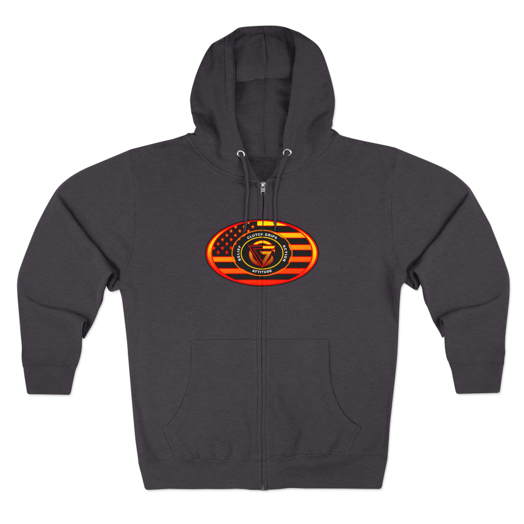 MAC VS SNAKE ORANGE GOLD FADE /WELCOME TO THE JUNGLE ZIP UP
