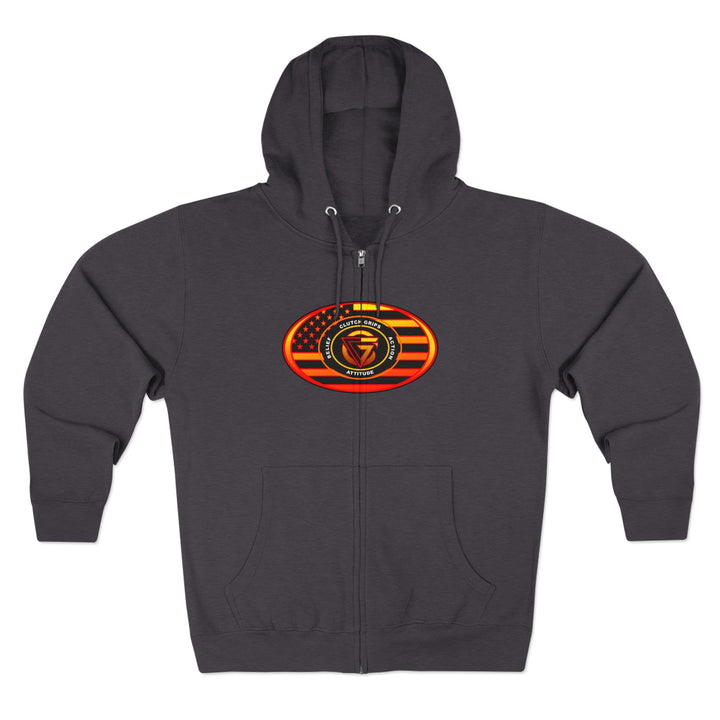 MAC VS SNAKE ORANGE GOLD FADE /WELCOME TO THE JUNGLE ZIP UP