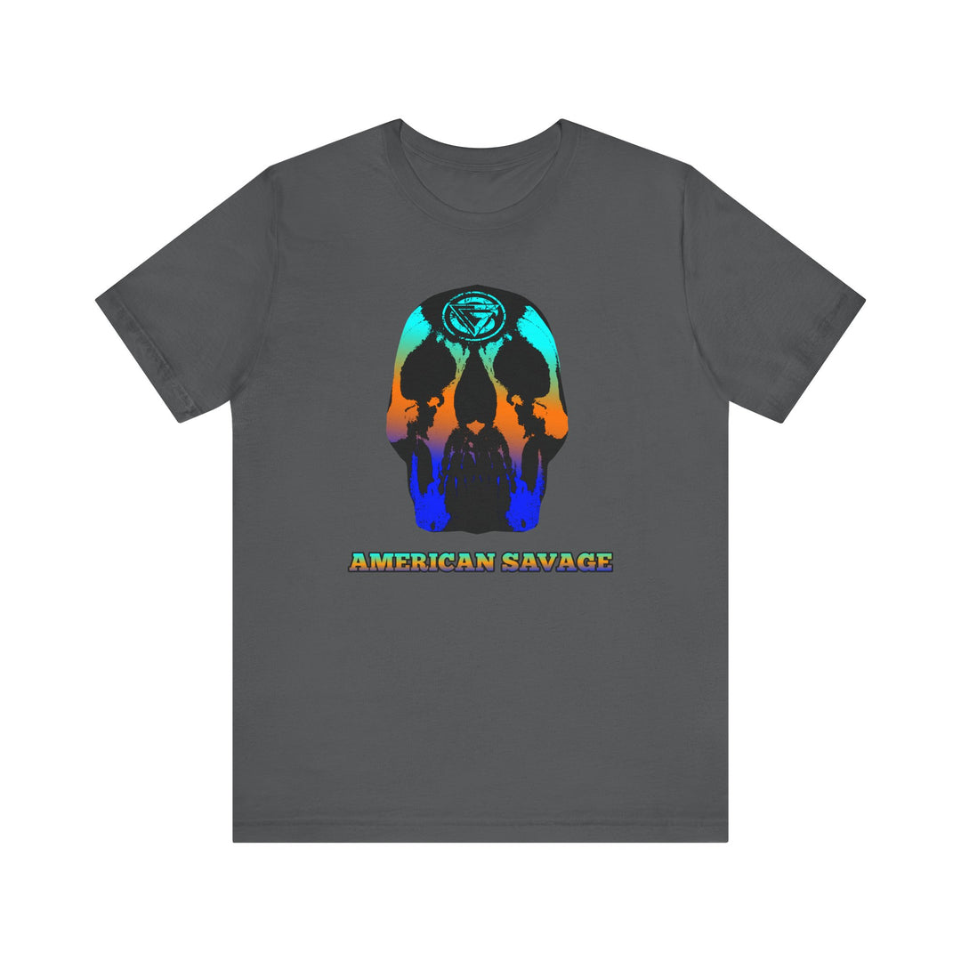 SKULLATOR BLUE ORANGE AQUA  /AMERICAN SAVAGE