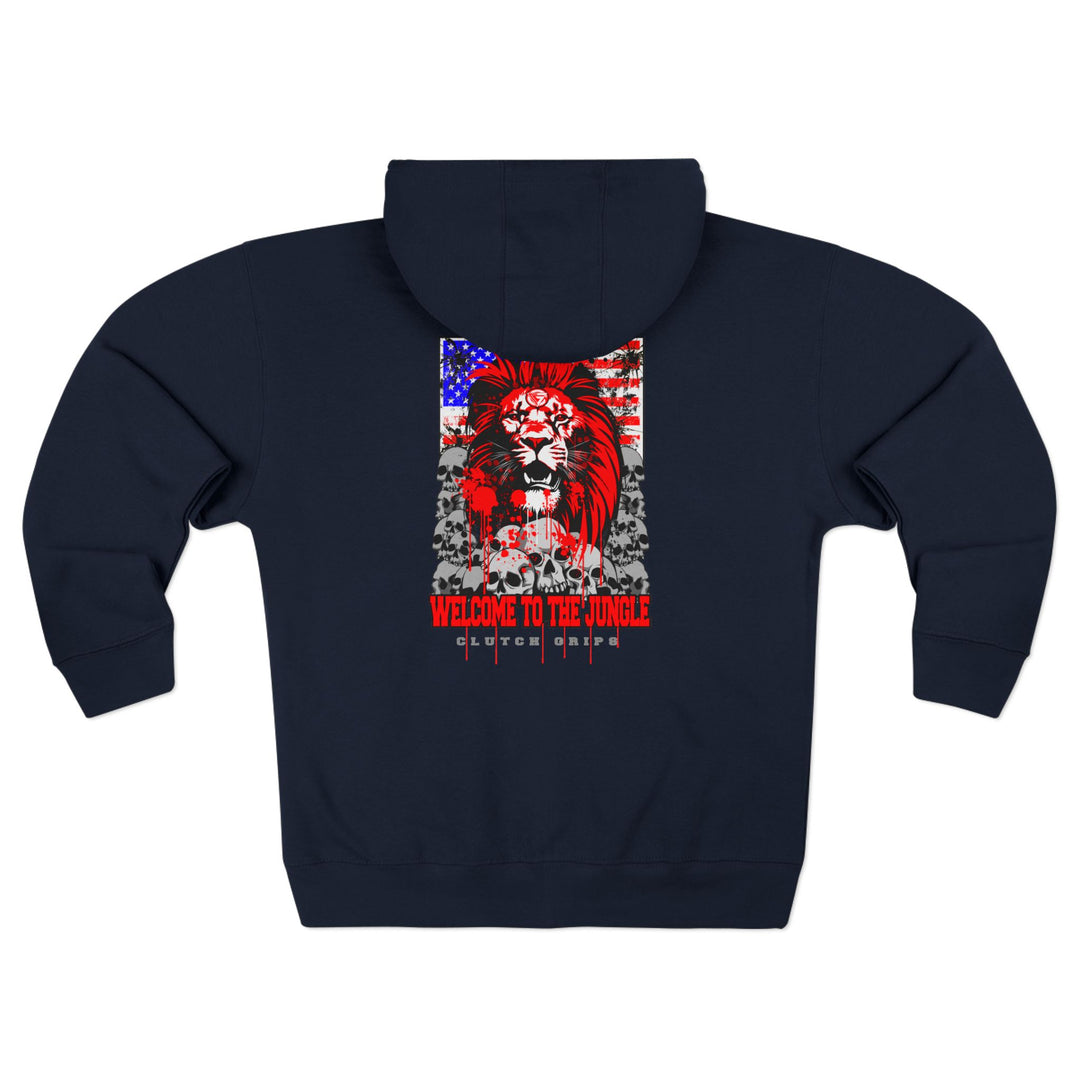 CG LION HEART RED WHITE BLUE /WELCOME TO THE JUNGLE ZIP UP
