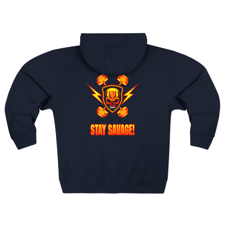 CG DBL SKULL BELL RED GOLD/STAY SAVAGE ZIP UP
