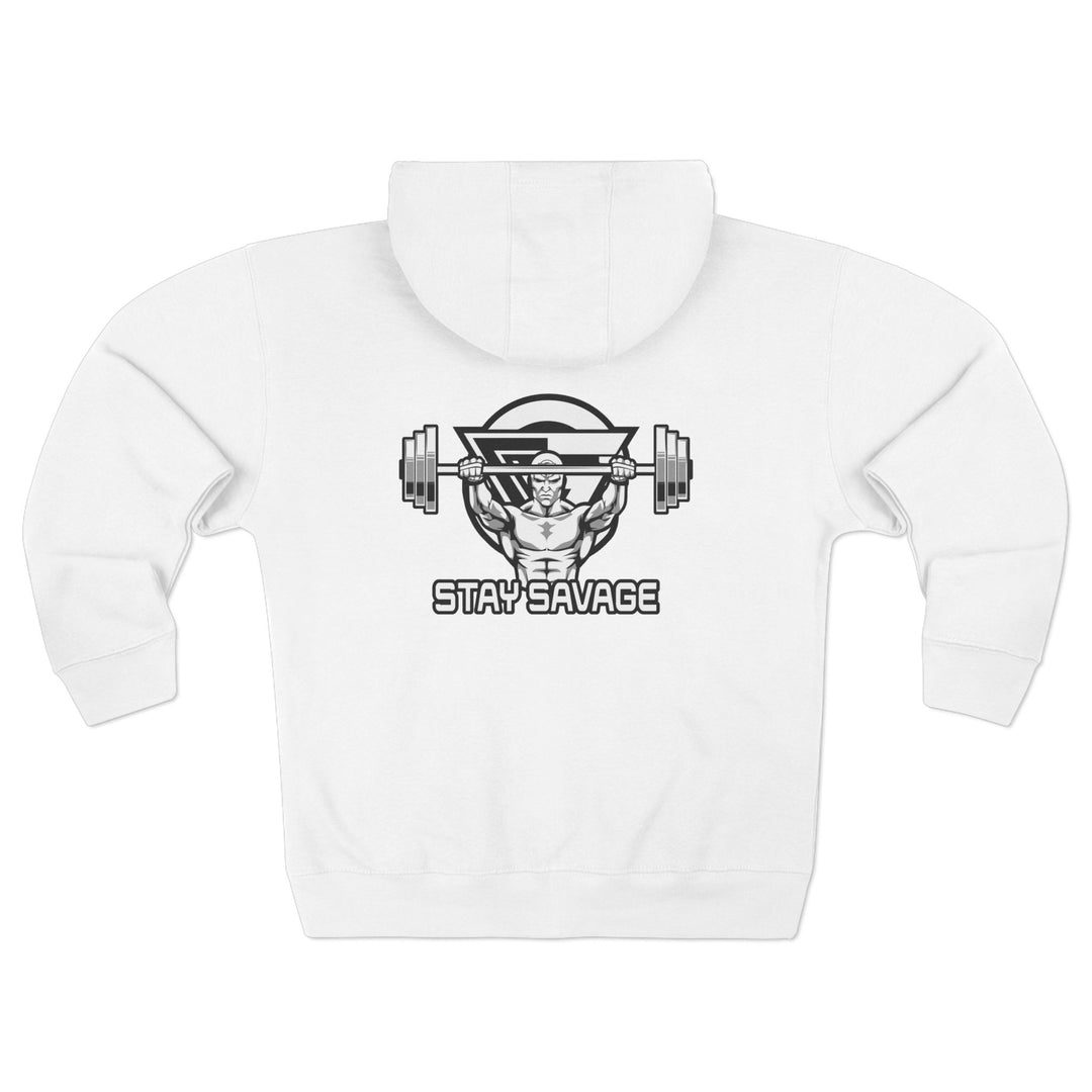 ENTER THE MAC BLACK WHITE/STAY SAVAGE ZIP UP