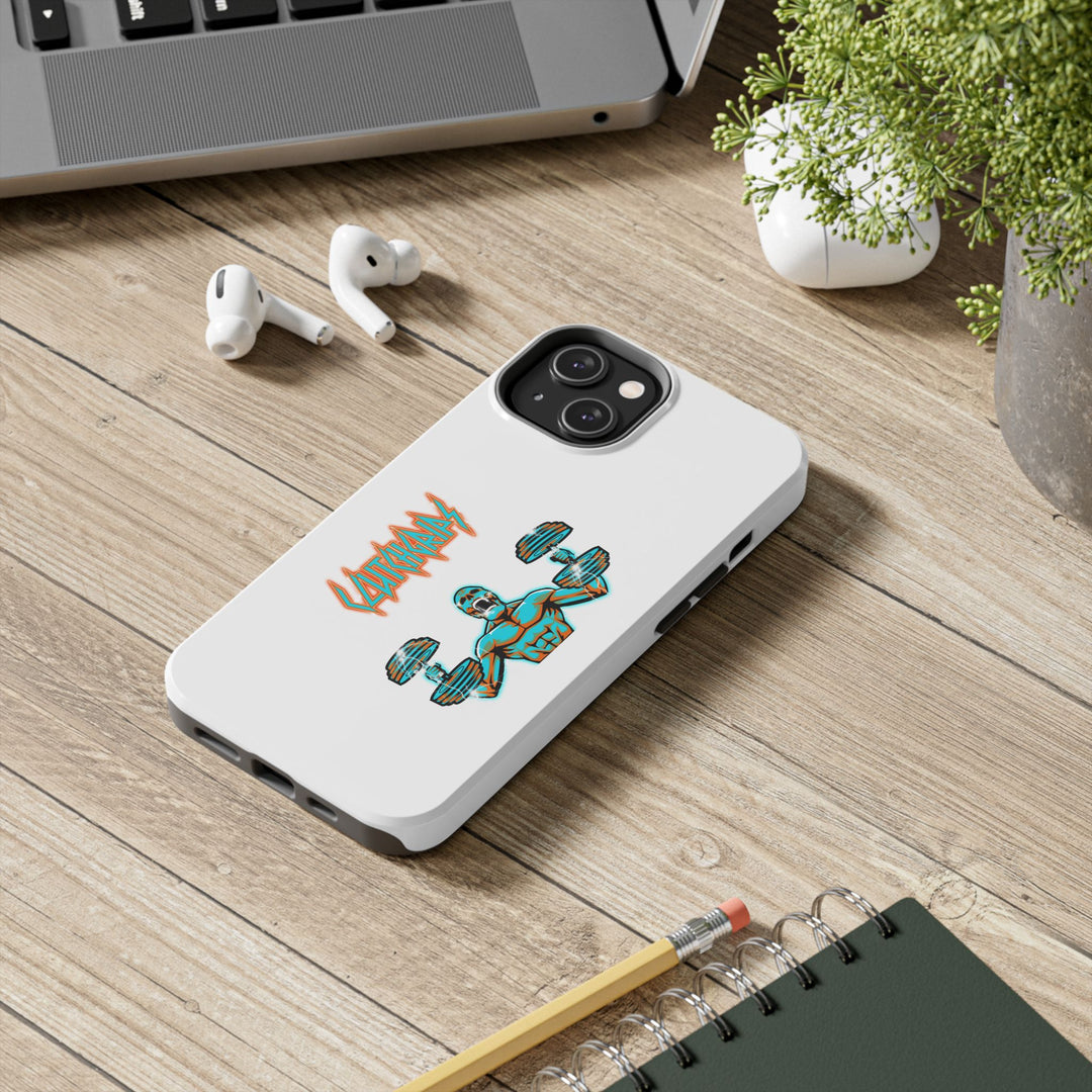 RIDE THE LIGHTNING MIAMI COLORS AQUA ORANGE PHONE CASE/CLUTCHGRIPS