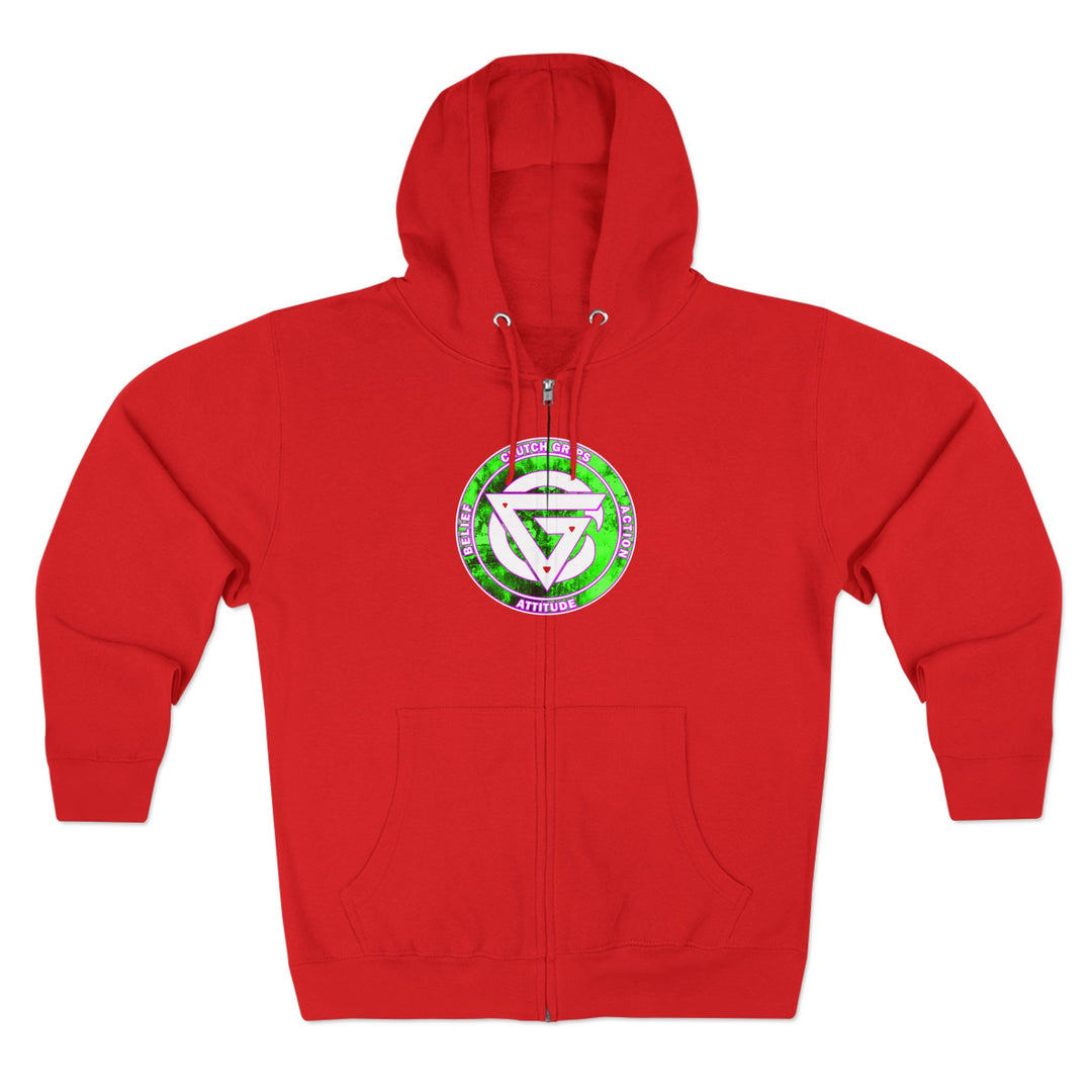 LIONHEART GREEN PINKISH PURPLE/STAY SAVAGE ZIP UP