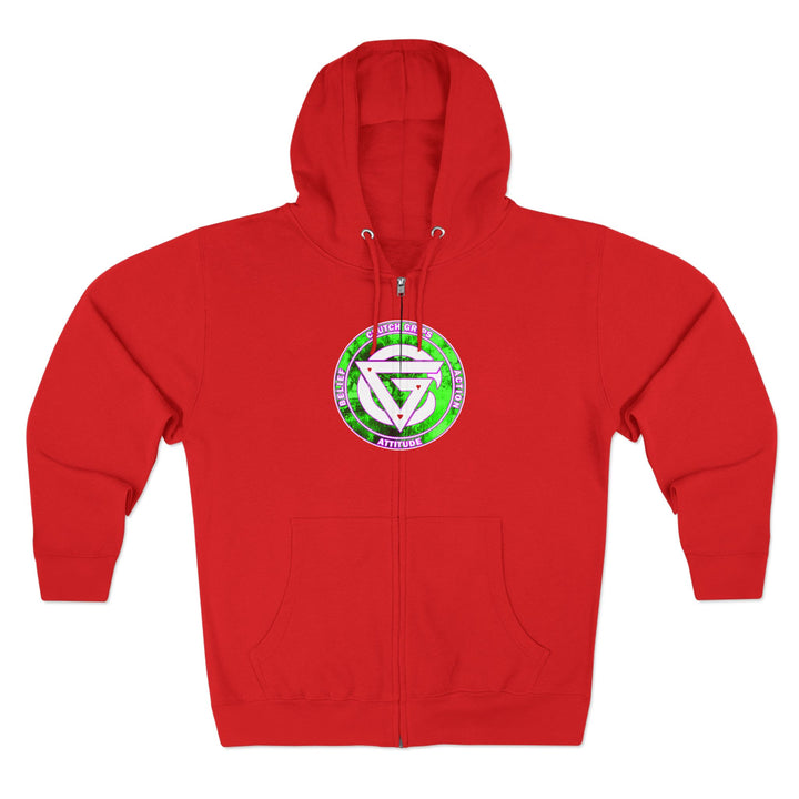 LIONHEART GREEN PINKISH PURPLE/STAY SAVAGE ZIP UP