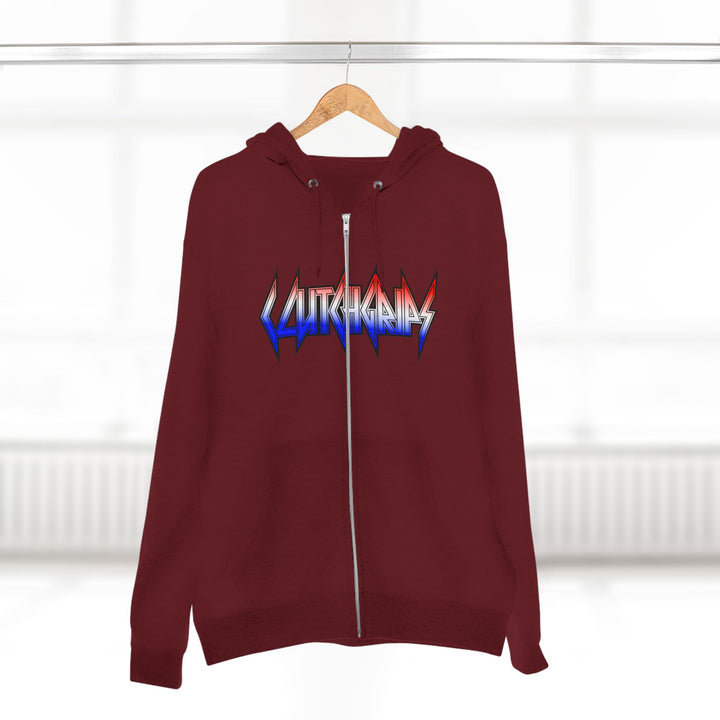 CG A AMERICAN WARRIORS RED WHITE BLUE FADE /BRINGING IT BACK ZIP UP