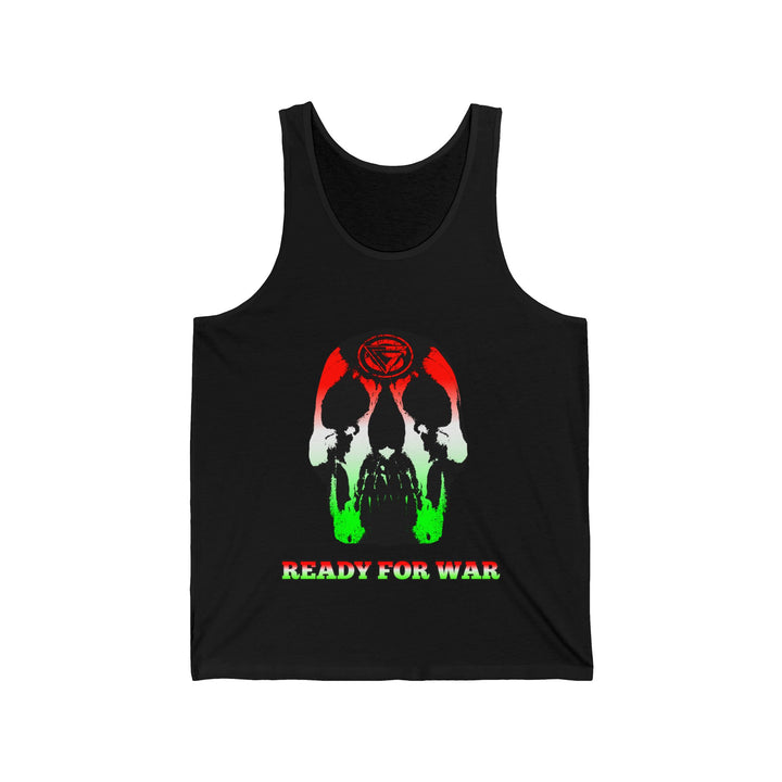 SKULLATOR TANK RE WHITE GREEN /READY FOR WAR