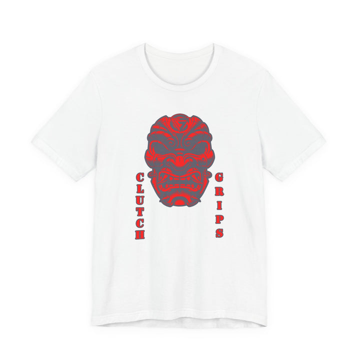 CG SAMURAI MASK GREY RED/CLUTCH GRIPS