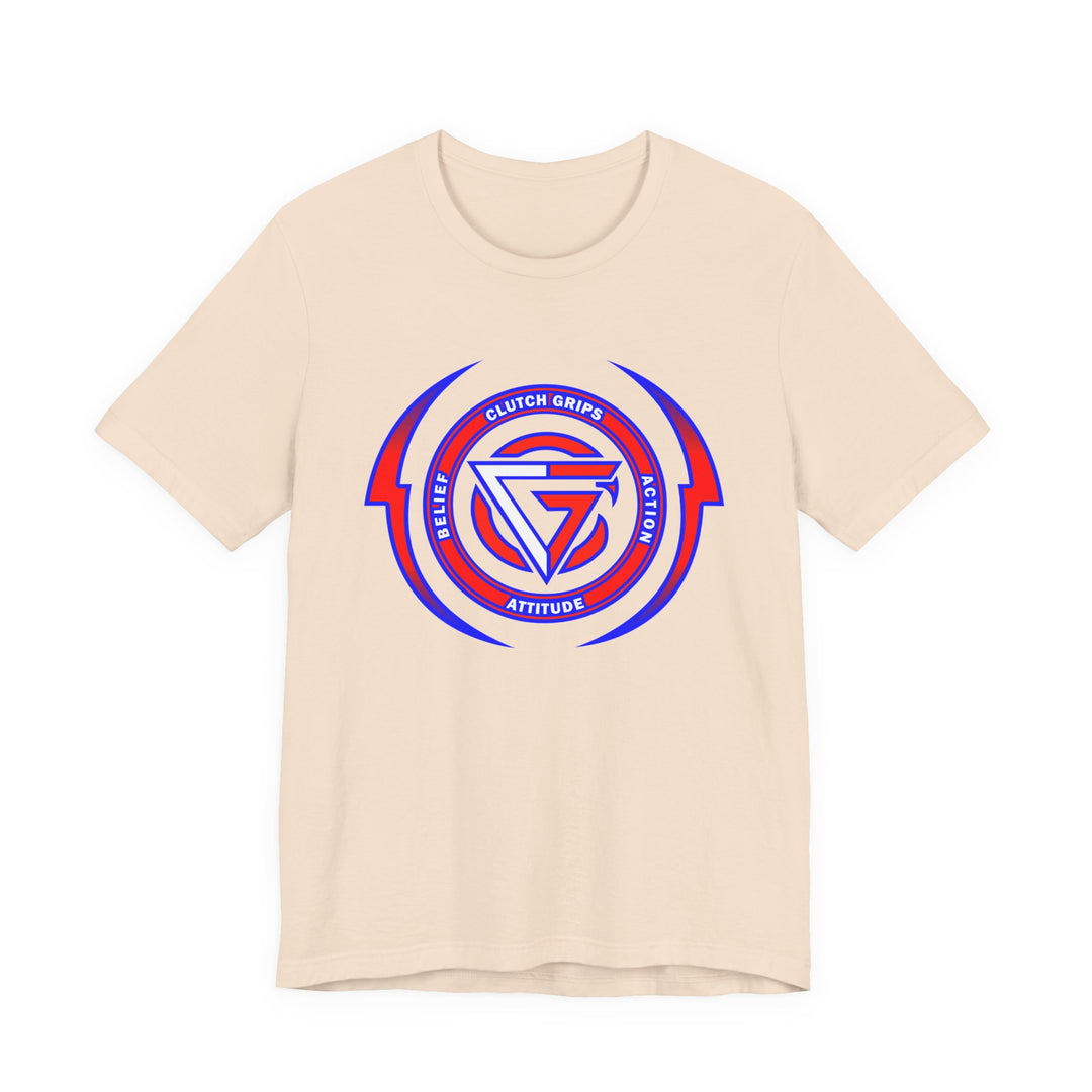 CG DBL ARCH LIGHTBOLT RED WHITE BLUE LOGO