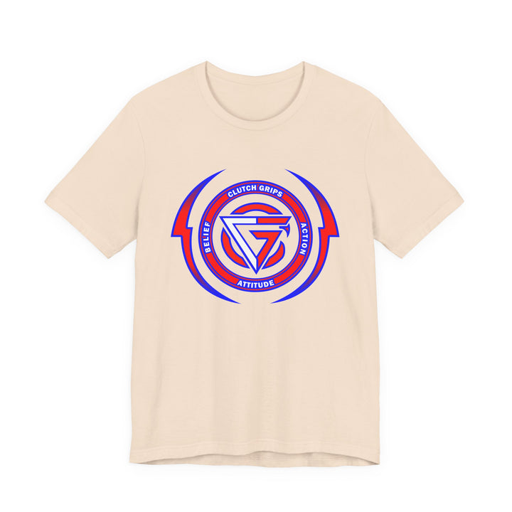 CG DBL ARCH LIGHTBOLT RED WHITE BLUE LOGO