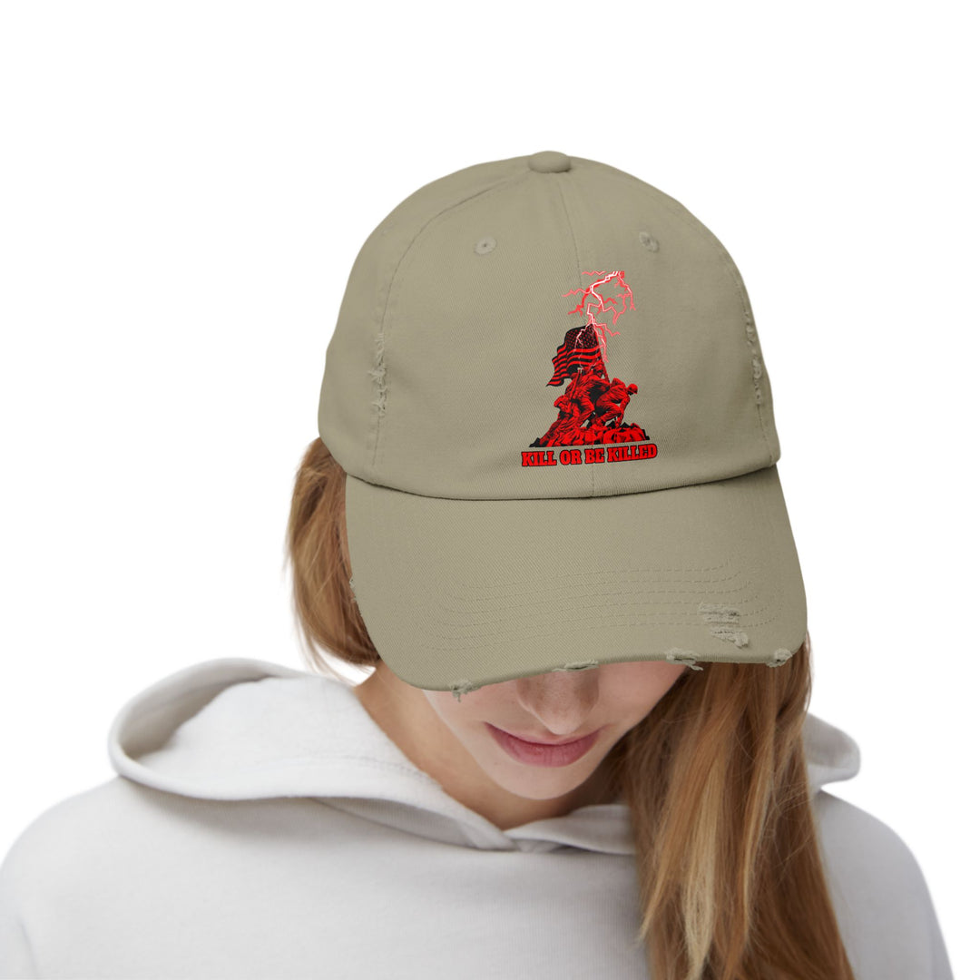 AMERICAN FREEDOM WARRIOR RED/KILL OR BE KILLED CAP