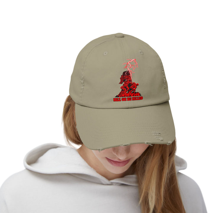 AMERICAN FREEDOM WARRIOR RED/KILL OR BE KILLED CAP