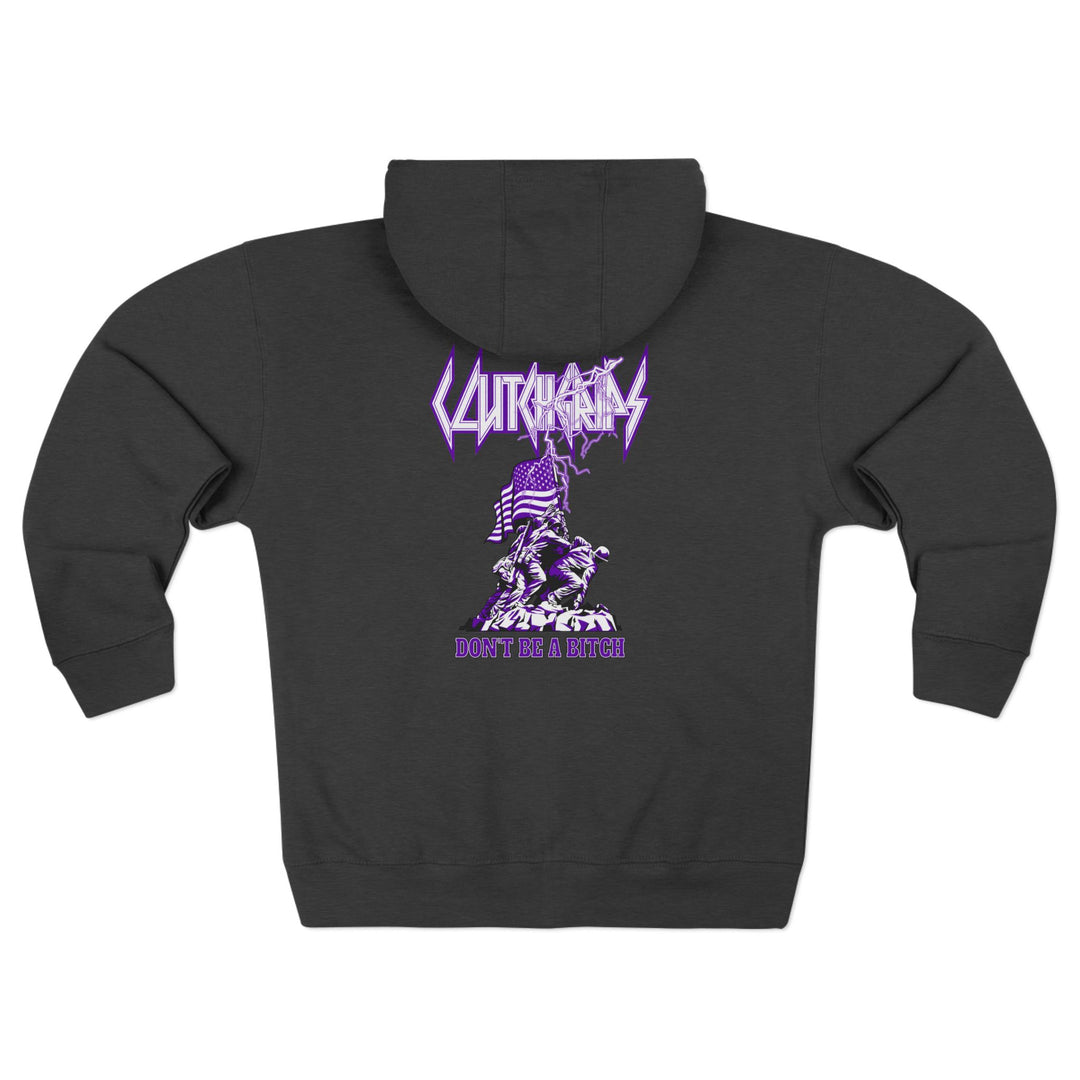 CG PATRIOT WARRIOR PURPLE WHITE /DONT BE A BITCH ZIP UP