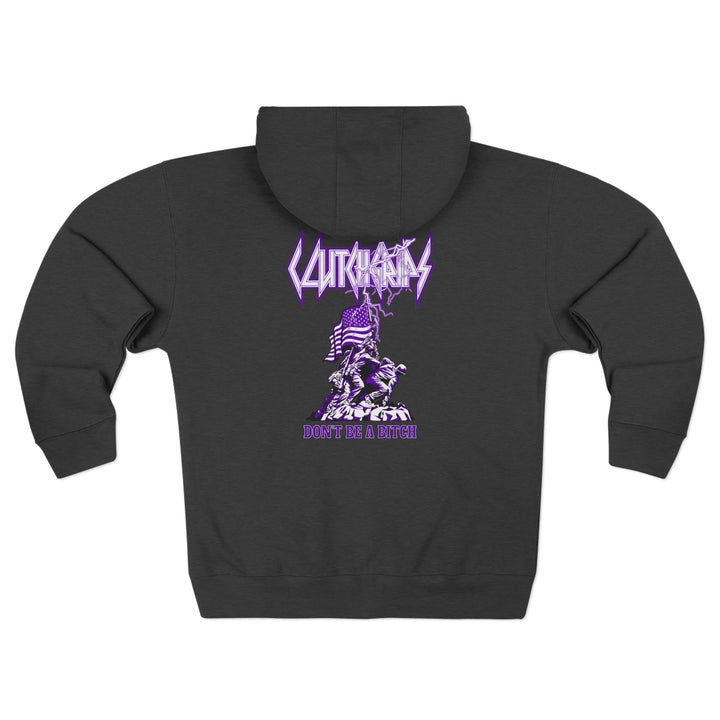 CG PATRIOT WARRIOR PURPLE WHITE /DONT BE A BITCH ZIP UP