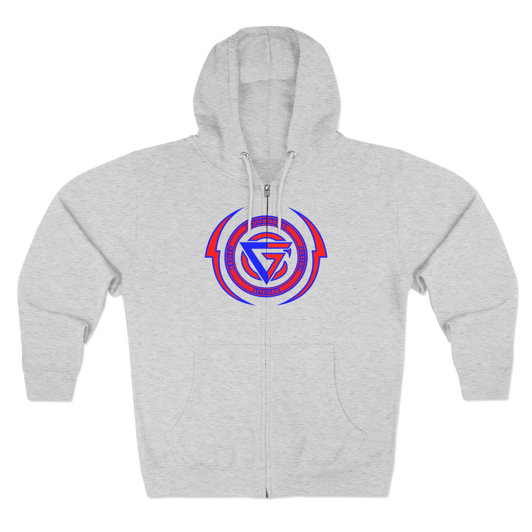 CG STAND OFF RED BLUE /AMERICAN SAVAGE ZIP UP
