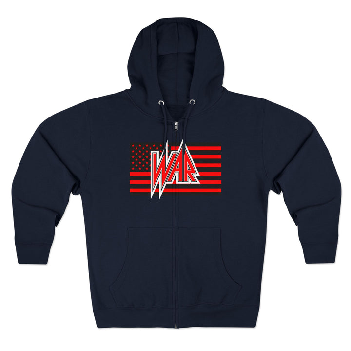 CG  NAVY SEAL TRIBUTE  RIP RED BLACK /AMERICAN BADASS ZIP UP