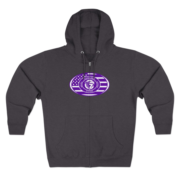 CG PATRIOT WARRIOR PURPLE WHITE /DONT BE A BITCH ZIP UP