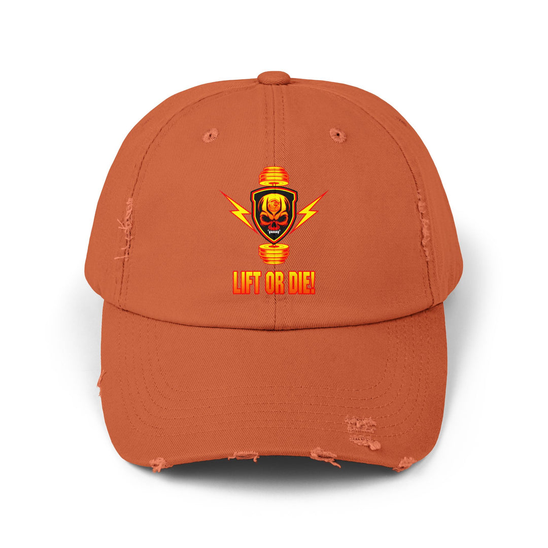 CG SKULL BELL SGL ORANGE GOLD /LIFT OR DIE CAP
