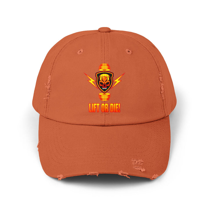 CG SKULL BELL SGL ORANGE GOLD /LIFT OR DIE CAP