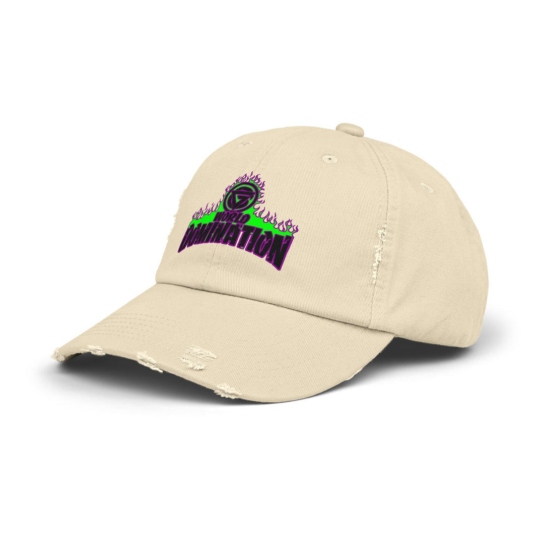 CG PURPLE GREEN FIRE /WORLD DOMINATION CAP