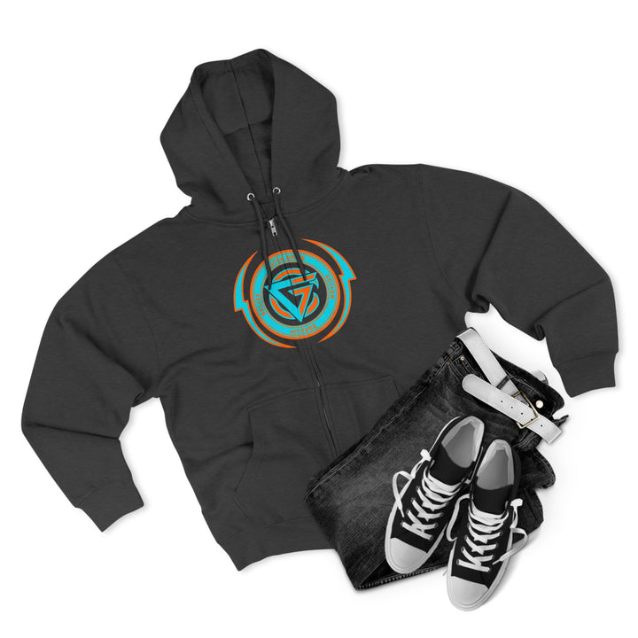 CG BIG MAC CHIEF AQUA ORANGE/READY FOR WAR ZIP UP