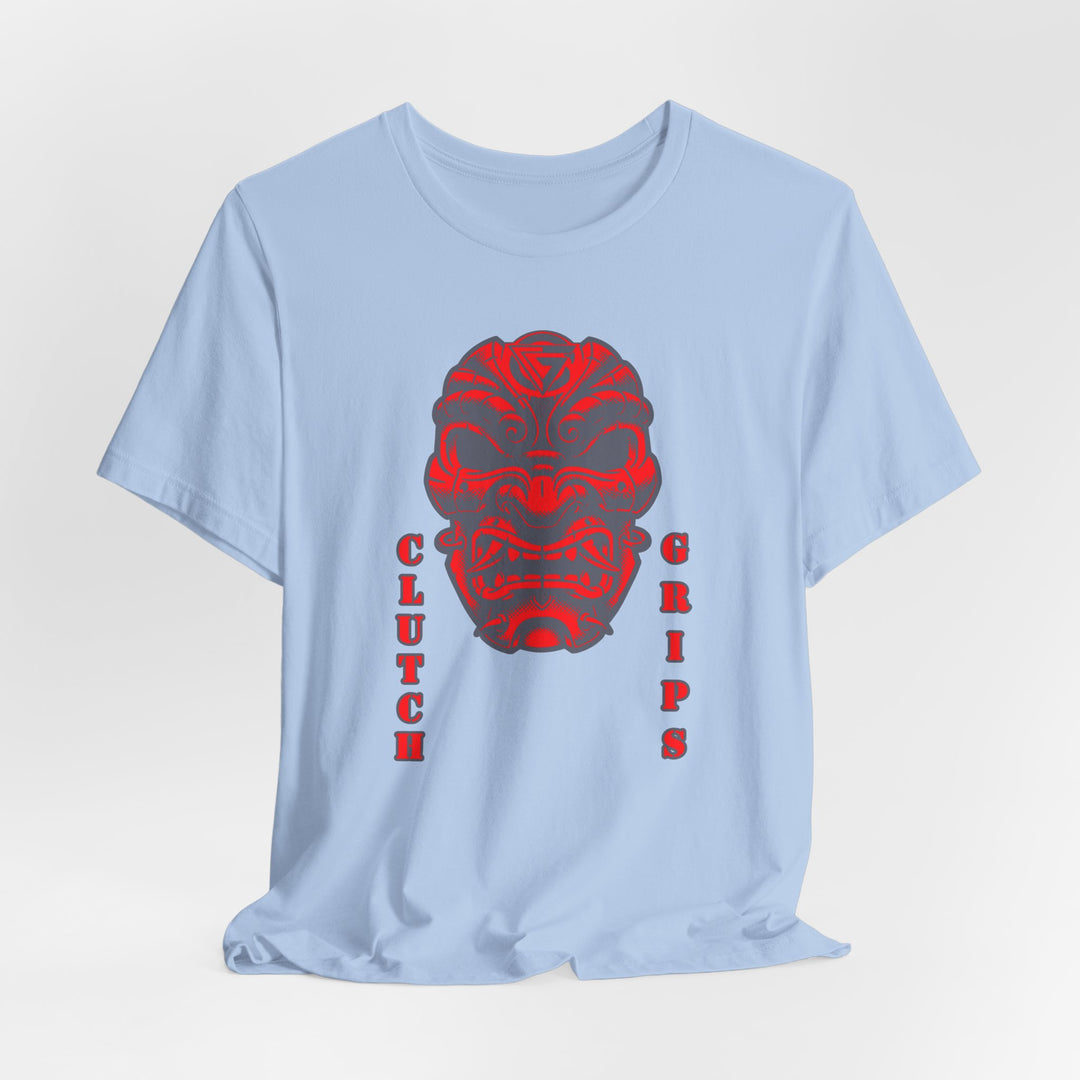 CG SAMURAI MASK GREY RED/CLUTCH GRIPS