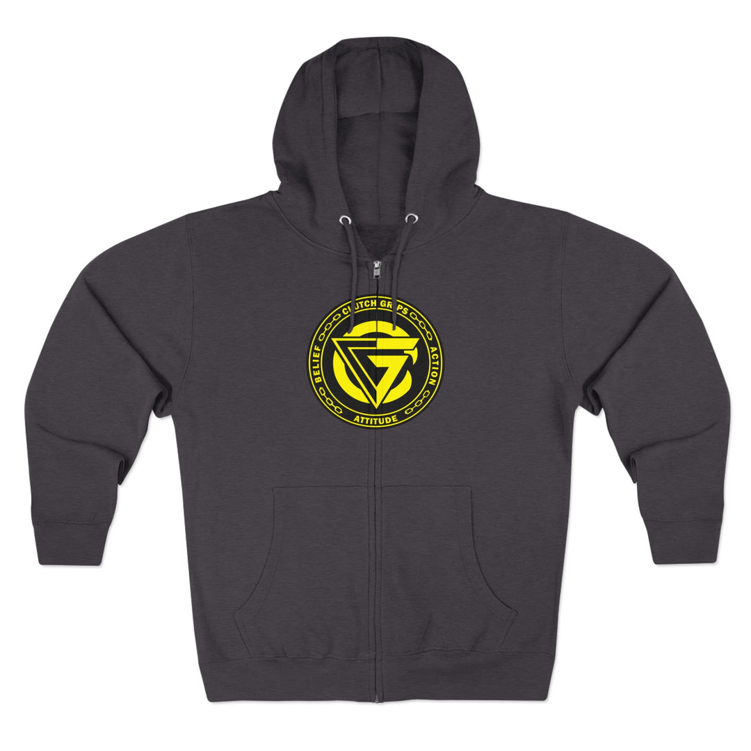 CG TIGER VS TIGER YELLOW BLACK /READY FOR WAR ZIP UP