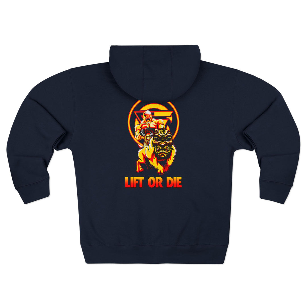 CG ANGRY DOG GOLD RED /LIFT OR DIE ZIP UP TIK TOK