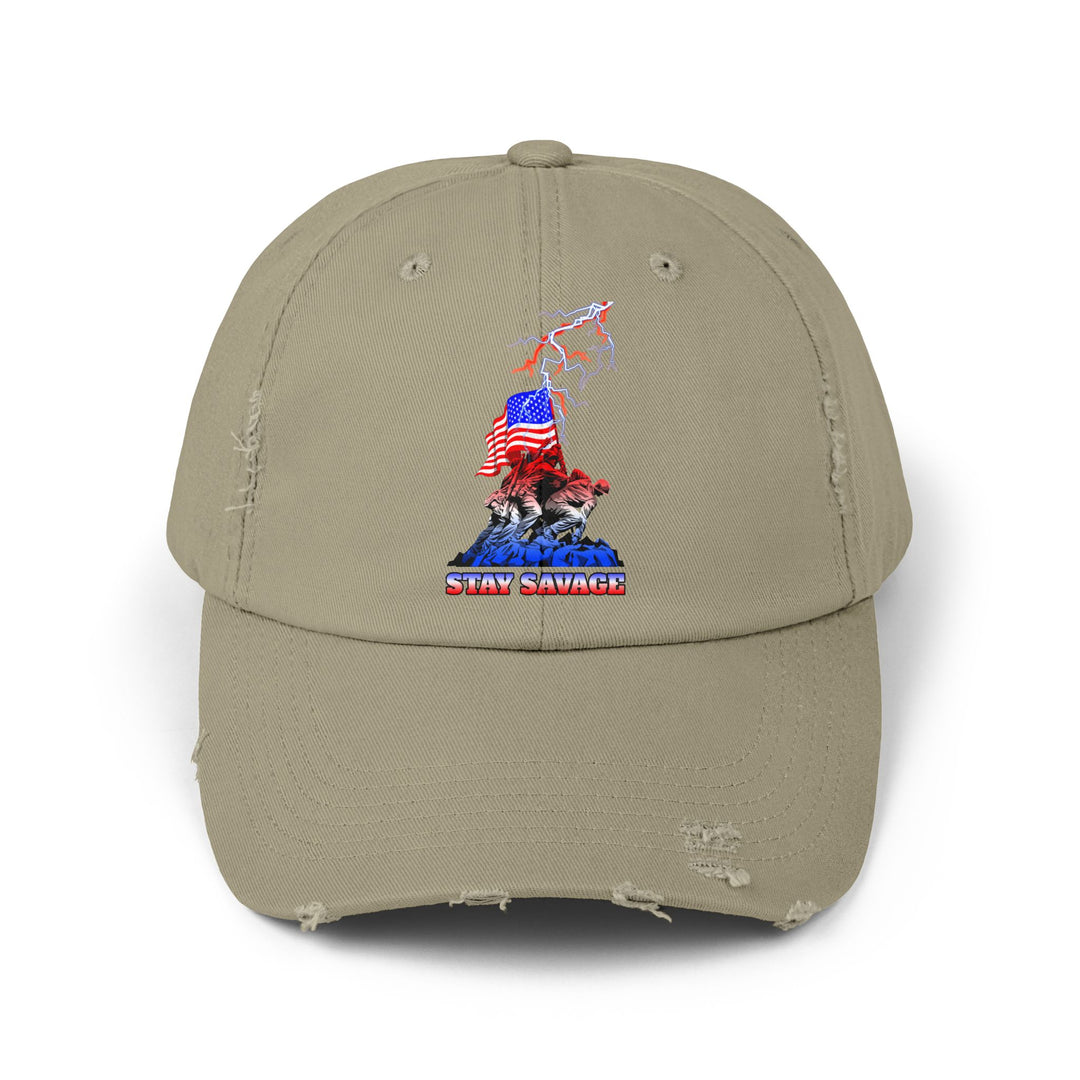 FREEDOM WARRIORS RED WHITE BLUE FADE /STAY SAVAGE CAP