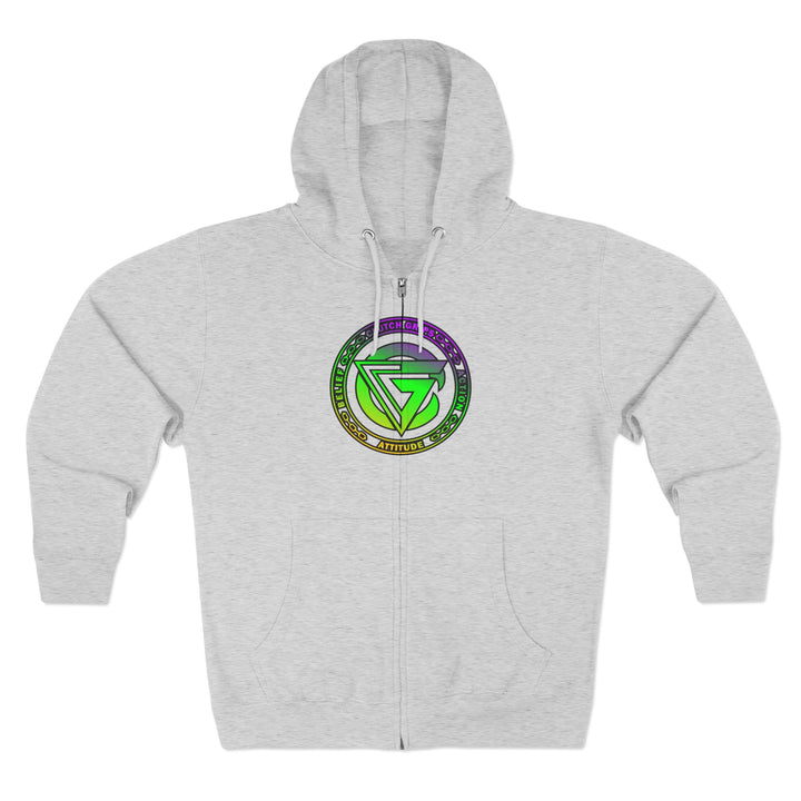 CG LIFT KICK YELLOW GREEN PURPLE FADE/LIFT OR DIE ZIP UP