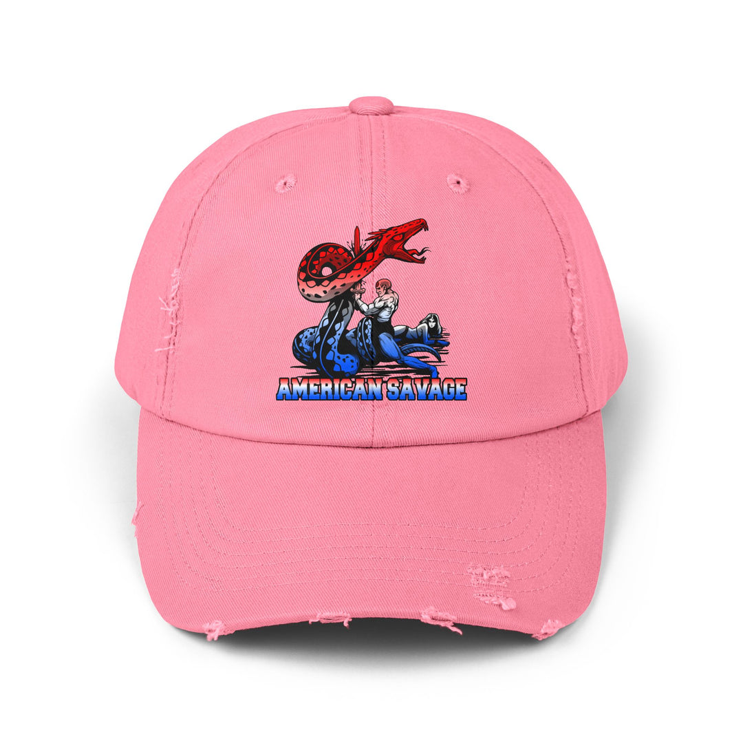 SERPENT SLAYER RED WHITE BLUE FADE/AMERICAN SAVAGE CAP